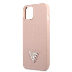   Guess PU Saffiano Triangle Apple iPhone 13 Pro Max (6.7) hátlapvédő tok pink (GUHCP13XPSATLP)