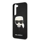 Karl Lagerfeld PU Saffiano Samsung SM-S901 Galaxy S22 (2022) hátlapvédő tok fekete (KLHCS22SSAKHBK)