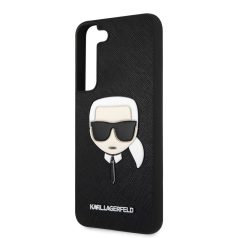   Karl Lagerfeld PU Saffiano Samsung SM-S901 Galaxy S22 (2022) hátlapvédő tok fekete (KLHCS22SSAKHBK)