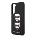 Karl Lagerfeld and Choupette Samsung SM-S901 Galaxy S22 (2022) hátlapvédő tok fekete (KLHCS22SSAKICKCBK)