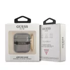 Guess TPU Printed Stripe Apple AirPods 1/2 szilikon tok fekete (GUA2LSC4EK)