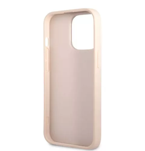Guess Apple iPhone 13 Pro (6.1) PU 4G Stripe hátlapvédő tok pink (GUHCP13LP4SNP)