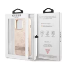 Guess Apple iPhone 13 Pro (6.1) PU 4G Stripe hátlapvédő tok pink (GUHCP13LP4SNP)