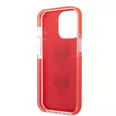   Karl Lagerfeld and Choupette Head Apple iPhone 13 Pro (6.1) hátlapvédő tok piros (KLHCP13LTPE2TR)