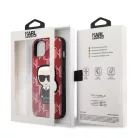 Karl Lagerfeld Monogram Ikonik Apple iPhone 13 Mini (5.4) hátlapvédő tok piros (KLHCP13SPMNIKPI)