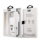 Karl Lagerfeld and Choupette Apple iPhone 12 / 12 Pro 2020 (6.1) hátlapvédő tok fehér (KLHCP12MTPEKCW)