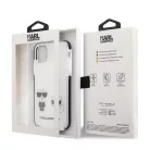 Karl Lagerfeld and Choupette Apple iPhone 11 (6.1) 2019 hátlapvédő tok fehér (KLHCN61TPEKCW)