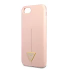 Guess Silicone Line Triangle Apple iPhone 7 / 8 / SE2 / SE3 (4.7) hátlapvédő tok pink (GUHCI8SLTGP)