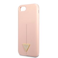   Guess Silicone Line Triangle Apple iPhone 7 / 8 / SE2 / SE3 (4.7) hátlapvédő tok pink (GUHCI8SLTGP)