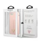 Guess Silicone Line Triangle Apple iPhone 7 / 8 / SE2 / SE3 (4.7) hátlapvédő tok pink (GUHCI8SLTGP)