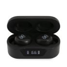 Guess True Wireless Classic Logo Bluetooth 5.0 sztereó TWS headset beépített mikrofonnal fekete (GUTWST31EK)