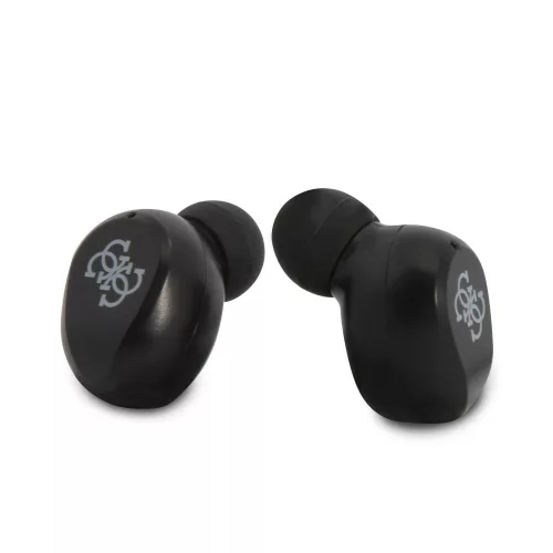 Guess True Wireless Classic Logo Bluetooth 5.0 sztereó TWS headset beépített mikrofonnal fekete (GUTWST31EK)