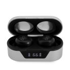 Guess True Wireless Classic Logo Bluetooth 5.0 sztereó TWS headset beépített mikrofonnal ezüst (GUTWST31EG)