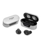 Guess True Wireless Classic Logo Bluetooth 5.0 sztereó TWS headset beépített mikrofonnal ezüst (GUTWST31EG)
