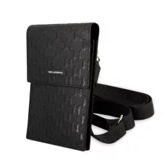   Karl Lagerfeld Saffiano Monogram válltáska fekete (KLWBSAMSMK)