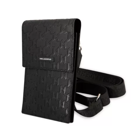 Karl Lagerfeld Saffiano Monogram válltáska fekete (KLWBSAMSMK)