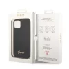 Guess Apple iPhone 14 Pro Max (6.7) PC/TPU Glitter Flakes Metal Logo hátlapvédő tok fekete (GUHCP14XHGGSHK)