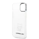 Karl Lagerfeld Choupette Logo Apple iPhone 14 Pro (6.1) hátlapvédő tok átlátszó (KLHCP14LCTTR)