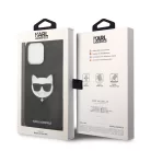 Karl Lagerfeld PU Saffiano Choupette Head Apple iPhone 14 Pro Max (6.7) hátlapvédő tok fekete (KLHCP14XSAPCHK)