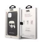 Karl Lagerfeld PU Saffiano Karl Head Apple iPhone 14 (6.1) hátlapvédő tok fekete (KLHCP14SSAPKHK)