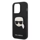 Karl Lagerfeld PU Saffiano Karl Head Apple iPhone 14 Pro Max (6.7) hátlapvédő tok fekete (KLHCP14XSAPKHK)
