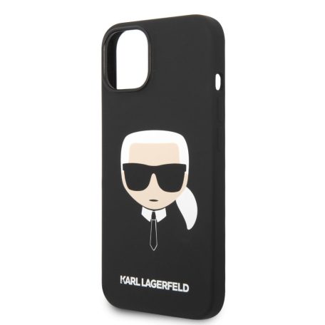 Karl Lagerfeld MagSafe Karl and Choupette Apple iPhone 14 (6.1) hátlapvédő tok fekete (KLHMP14SSLKHBK)