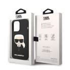 Karl Lagerfeld MagSafe Liquid Silicone Karl Head Apple iPhone 14 Pro Max (6.7) hátlapvédő tok fekete (KLHMP14XSLKHBK)