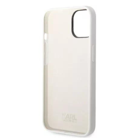 Karl Lagerfeld Liquid Silicone Ikonik NFT Apple iPhone 14 Plus (6.7) hátlapvédő tok fehér (KLHCP14MSNIKBCH)