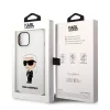 Karl Lagerfeld Liquid Silicone Ikonik NFT Apple iPhone 14 Plus (6.7) hátlapvédő tok fehér (KLHCP14MSNIKBCH)