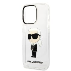   Karl Lagerfeld IML Ikonik NFT Apple iPhone 14 Pro (6.1) hátlapvédő tok átlátszó (KLHCP14LHNIKTCT)