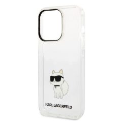   Karl Lagerfeld IML Choupette NFT Apple iPhone 14 Pro (6.1) hátlapvédő tok átlátszó (KLHCP14LHNCHTCT)