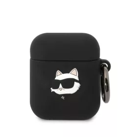   Karl Lagerfeld 3D Logo NFT Choupette Head Apple AirPods 1/2 szilikon tok fekete (KLA2RUNCHK)