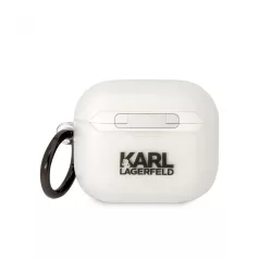   Karl Lagerfeld 3D Logo NFT Karl Head Karl Head Apple Airpods 3 szilikon tok fehér (KLA3HNIKTCT)