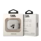 Karl Lagerfeld 3D Logo NFT Karl and Choupette TPU Glitter Apple Airpods 3 szilikon tok fehér (KLA3HNKCTGT)