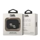 Karl Lagerfeld and Choupette Apple Airpods Pro szilikon tok fekete (KLACAPSILKCK)