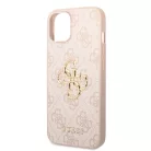 Guess Apple iPhone 14 (6.1) 4G Metal Logo hátlapvédő tok pink (GUHCP14S4GMGPI)