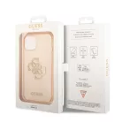 Guess Apple iPhone 14 (6.1) Big 4G Full Glitter hátlapvédő tok arany (GUHCP14SPCUGL4GGO)