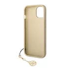 Guess Apple iPhone 14 (6.1) Big 4G Full Glitter hátlapvédő tok barna (GUHCP14SGF4GBR)