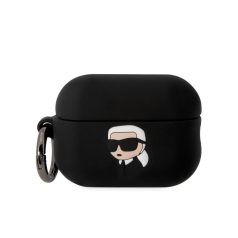   Karl Lagerfeld 3D Logo NFT Karl Head Apple Airpods Pro 2 szilikon tok fekete (KLAP2RUNIKK)
