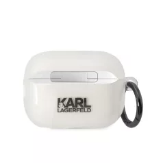   Karl Lagerfeld 3D Logo NFT Karl Head TPU Apple Airpods Pro 2 szilikon tok fehér (KLAP2HNIKTCT)