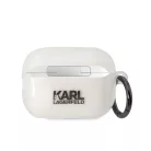 Karl Lagerfeld 3D Logo NFT Choupette TPU Apple Airpods Pro 2 szilikon tok fehér (KLAP2HNCHTCT)