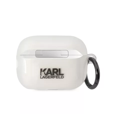 Karl Lagerfeld 3D Logo NFT Choupette TPU Apple Airpods Pro 2 szilikon tok fehér (KLAP2HNCHTCT)