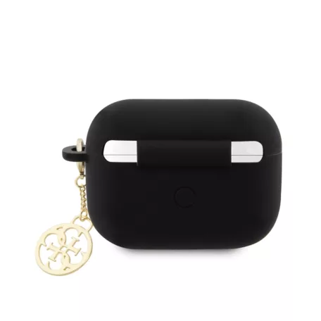 Guess 4G Charms Heart Apple Airpods Pro 2 szilikon tok fekete (GUAP2LSCHSK)