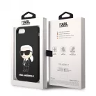 Karl Lagerfeld Liquid Silicone Ikonik NFT Apple iPhone 7 / 8 / SE2 / SE3 (4.7) hátlapvédő tok fekete (KLHCI8SNIKBCK)