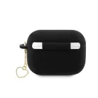 Guess 4G Charms Heart Apple Airpods Pro 2 szilikon tok fekete (GUAP2LSCHSK)