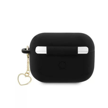 Guess 4G Charms Heart Apple Airpods Pro 2 szilikon tok fekete (GUAP2LSCHSK)