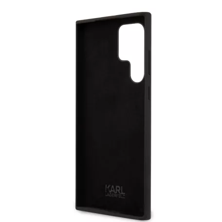 Karl Lagerfeld Liquid Silicone Choupette NFT Samsung S918 Galaxy S23 Ultra (2023) hátlapvédő tok fekete (KLHCS23LSNCHBCK)