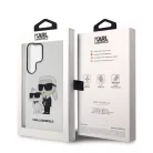 Karl Lagerfeld IML Glitter Karl and Choupette Samsung S918 Galaxy S23 Ultra (2023) hátlapvédő tok átlátszó (KLHCS23LHNKCTGT)