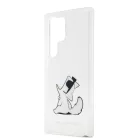 Karl Lagerfeld PC/TPU Choupette Eat Samsung S918 Galaxy S23 Ultra (2023) hátlapvédő tok átlátszó (KLHCS23LCFNRC)