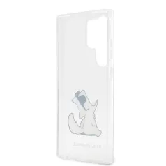   Karl Lagerfeld PC/TPU Choupette Eat Samsung S918 Galaxy S23 Ultra (2023) hátlapvédő tok átlátszó (KLHCS23LCFNRC)